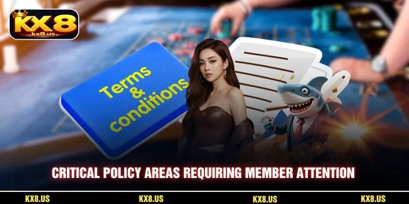 Critical policy areas requiring member attention
